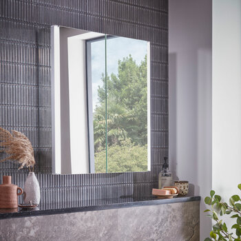 Tavistock Deco 2 Door Mirrored Bathroom Cabinet 600 x 650mm Tavistock Deco 2 Door Mirrored Bathroom Cabinet 600 x 650mm
