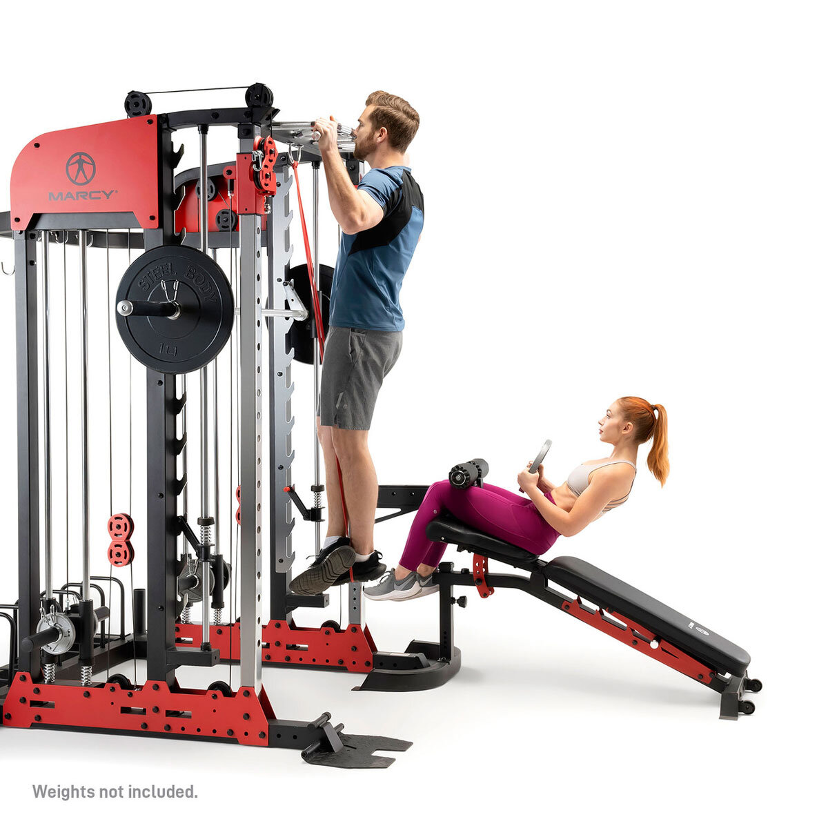 Marcy SM-7553 Pro Deluxe Smith Cage Home Gym System