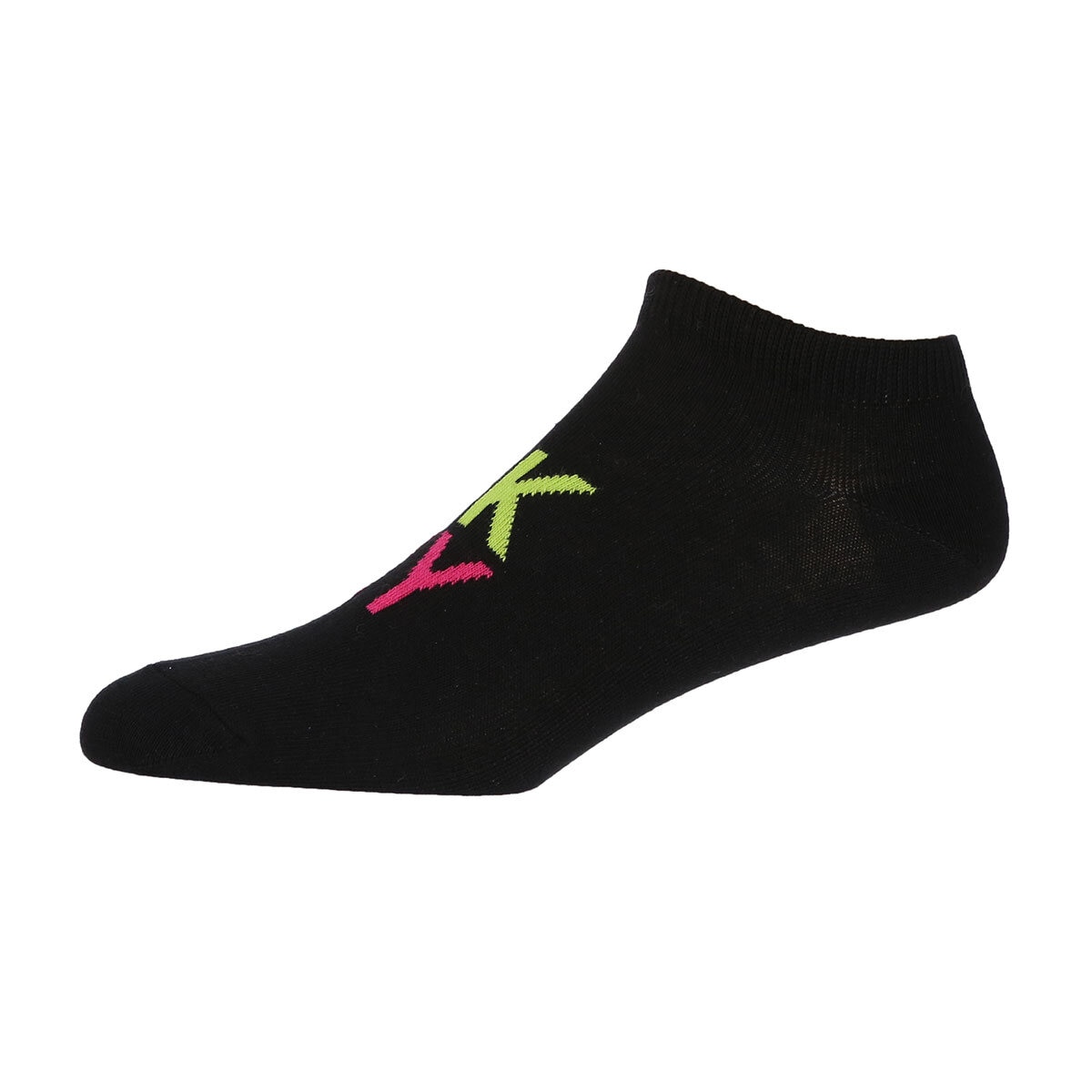 black sock coloured writing