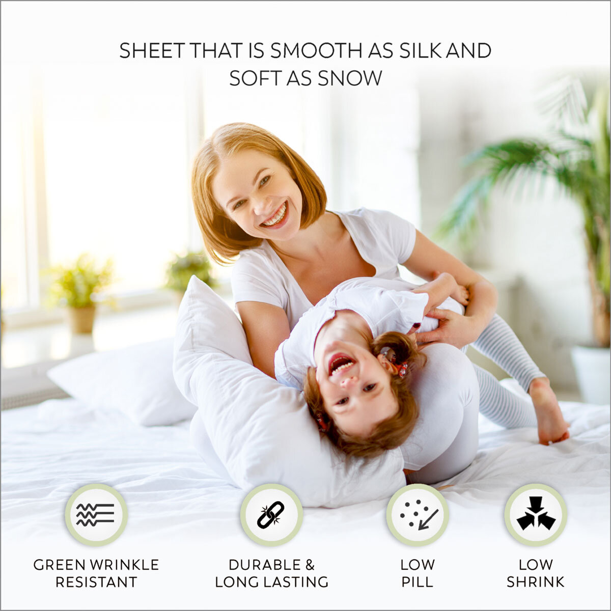 Purity Home Easy-care 400 Thread Count Cotton Fitted Sheet