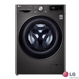 LG  FWV917BTSE, 10.5/7kg, Washer Dryer, E Rated in Black Steel