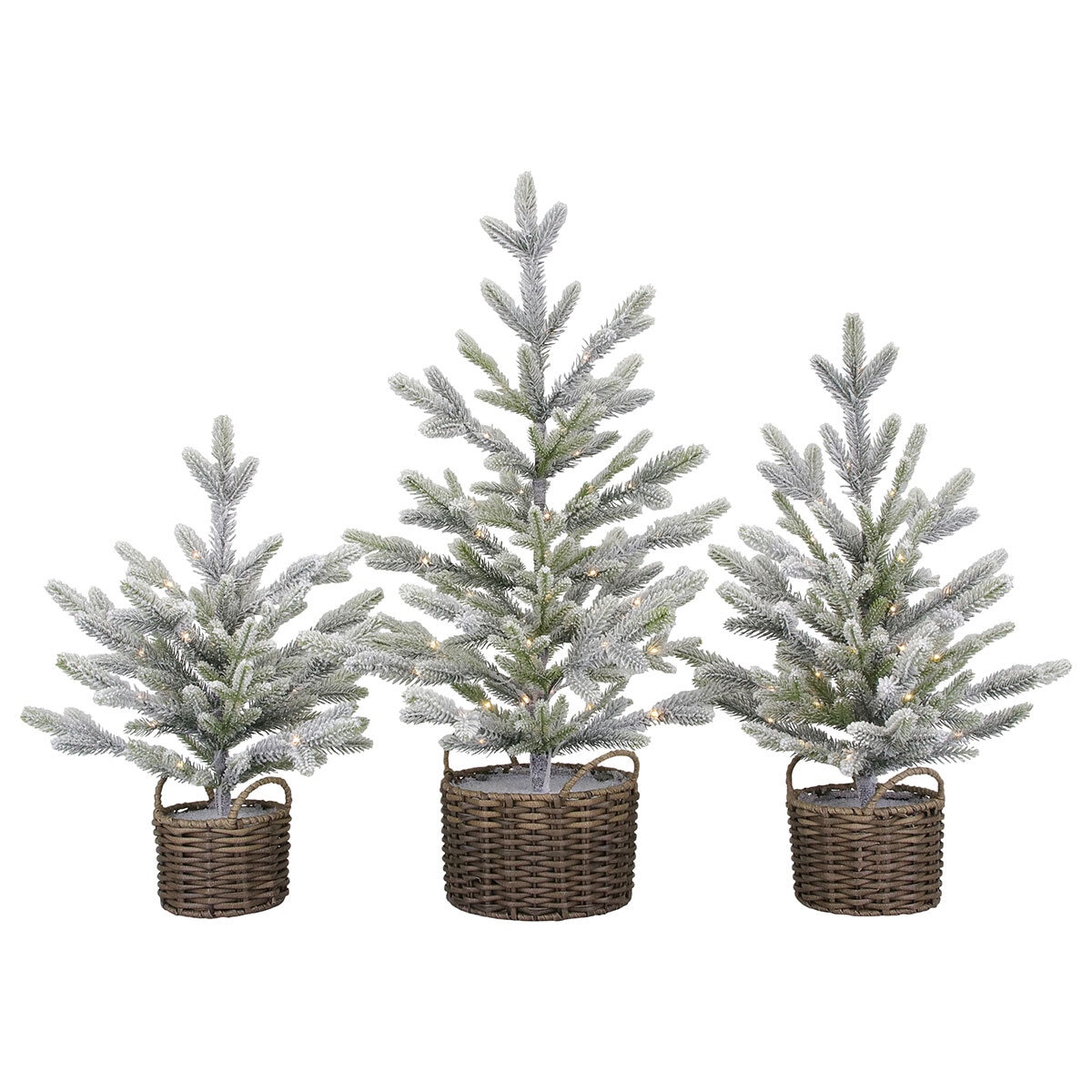 Buy 3pk Flocked Trees Overview Image at Costco.co.uk