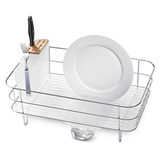 Lifestyle image of a dishrack with dishes and spoons