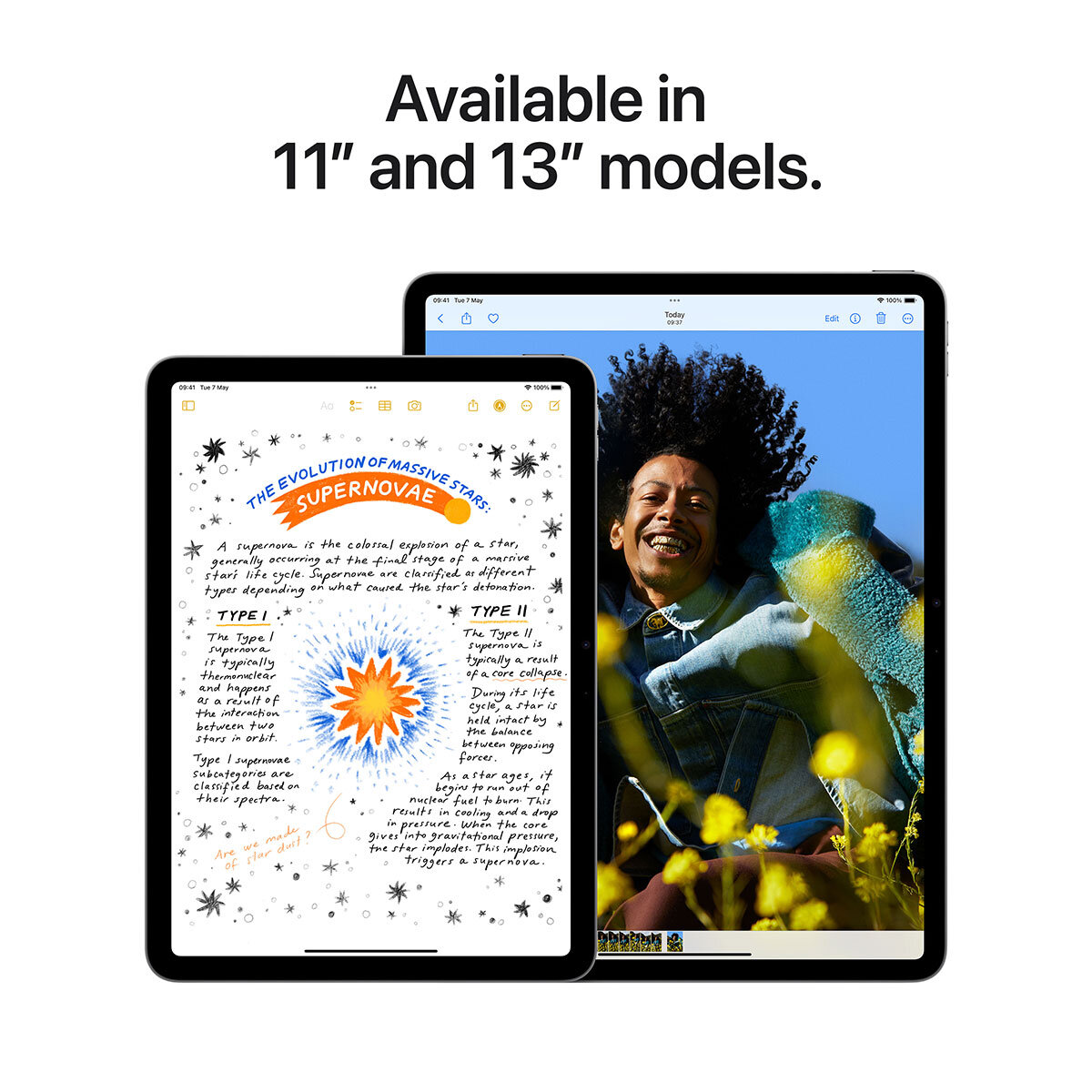 Apple iPad Air 6th Gen 2024, 13 Inch, WiFi+Cellular 512GB in Starlight, MV723NF/A