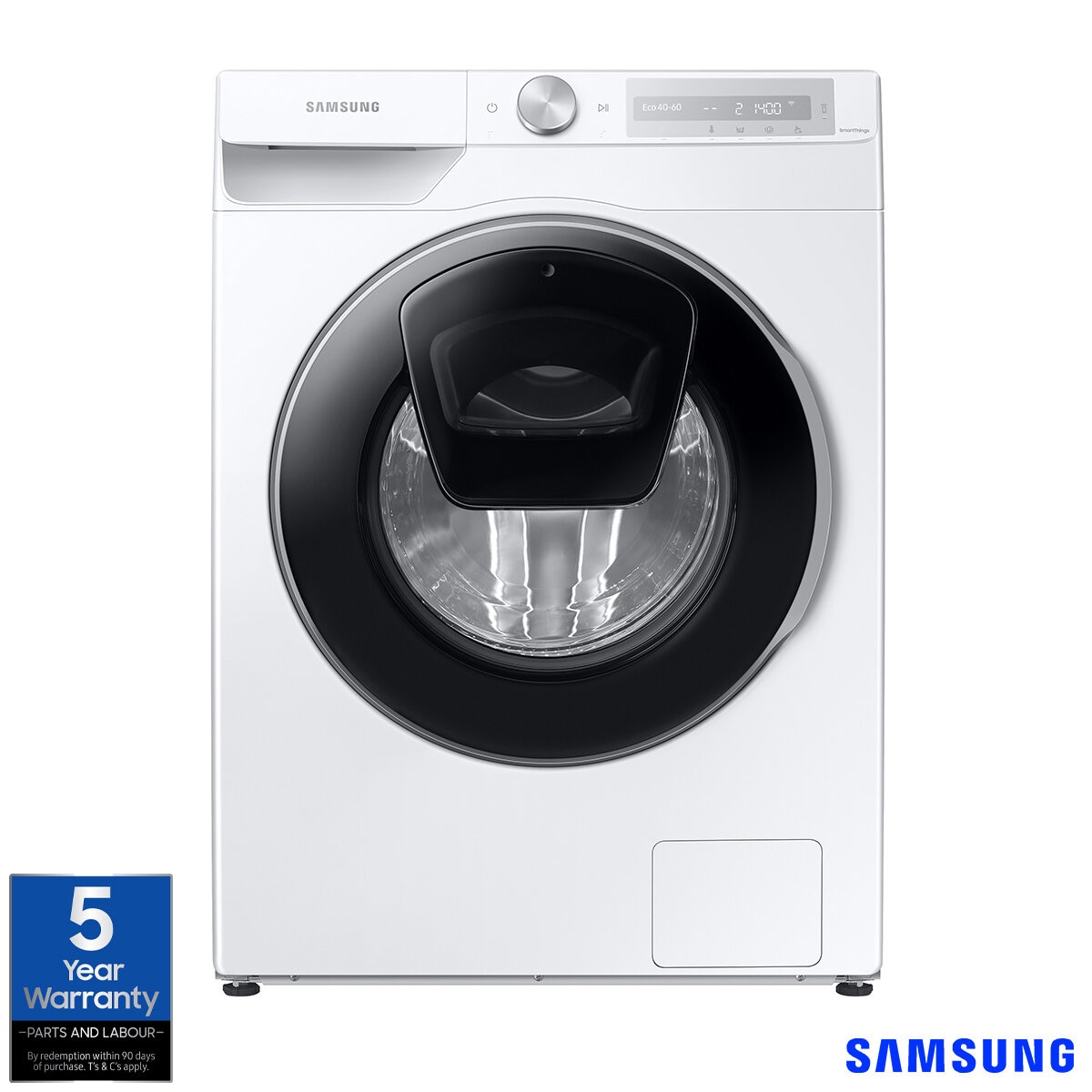 Samsung Series 6 AddWash™ WW90T684DLH/S1, 9kg, 1400rpm, Washing Machine, A Rated in White