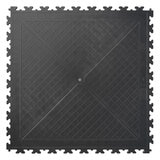 Klikflor RX500 7mm Recycled Garage Floor Tiles 4 pack (497 x 497 x 7mm) - 0.98m² per pack in Graphite