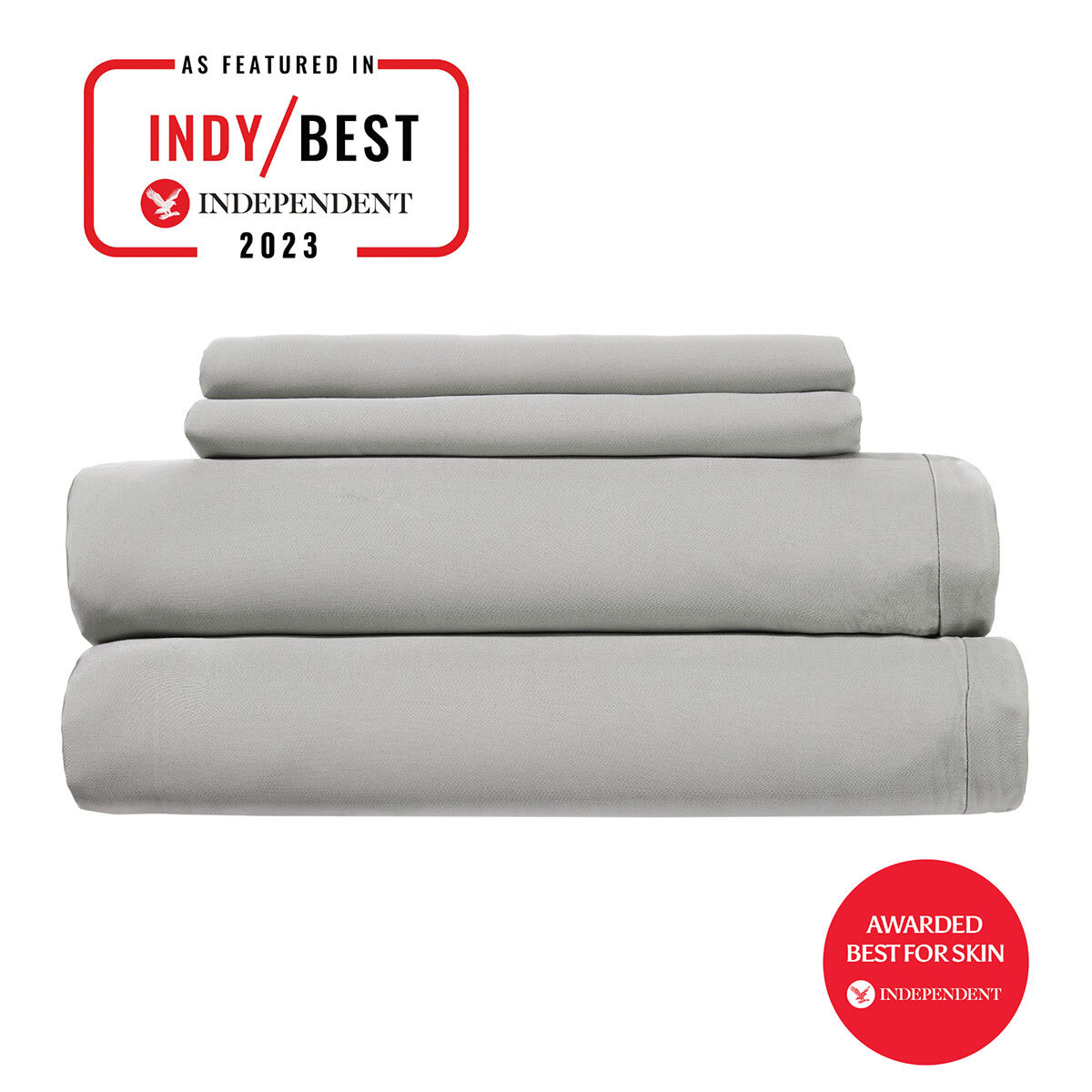 Luff 700 Thread Count 100% Organic Bamboo Deep Fitted Grey Sheet