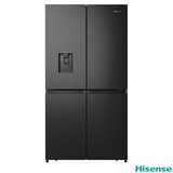 Hisense RQ758N4SWFE, Multi Door Fridge Freezer, E Rated in Black