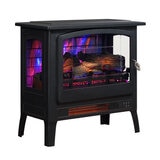 Bayside Furnishings Electric Stove in Black, 1.5kW