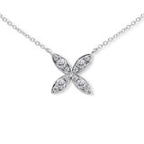 0.48ctw Round Brilliant Cut Diamond Pendant, 18ct White Gold