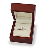 0.74ctw Priness & Round Brilliant Cut Diamond Ring , Platinum