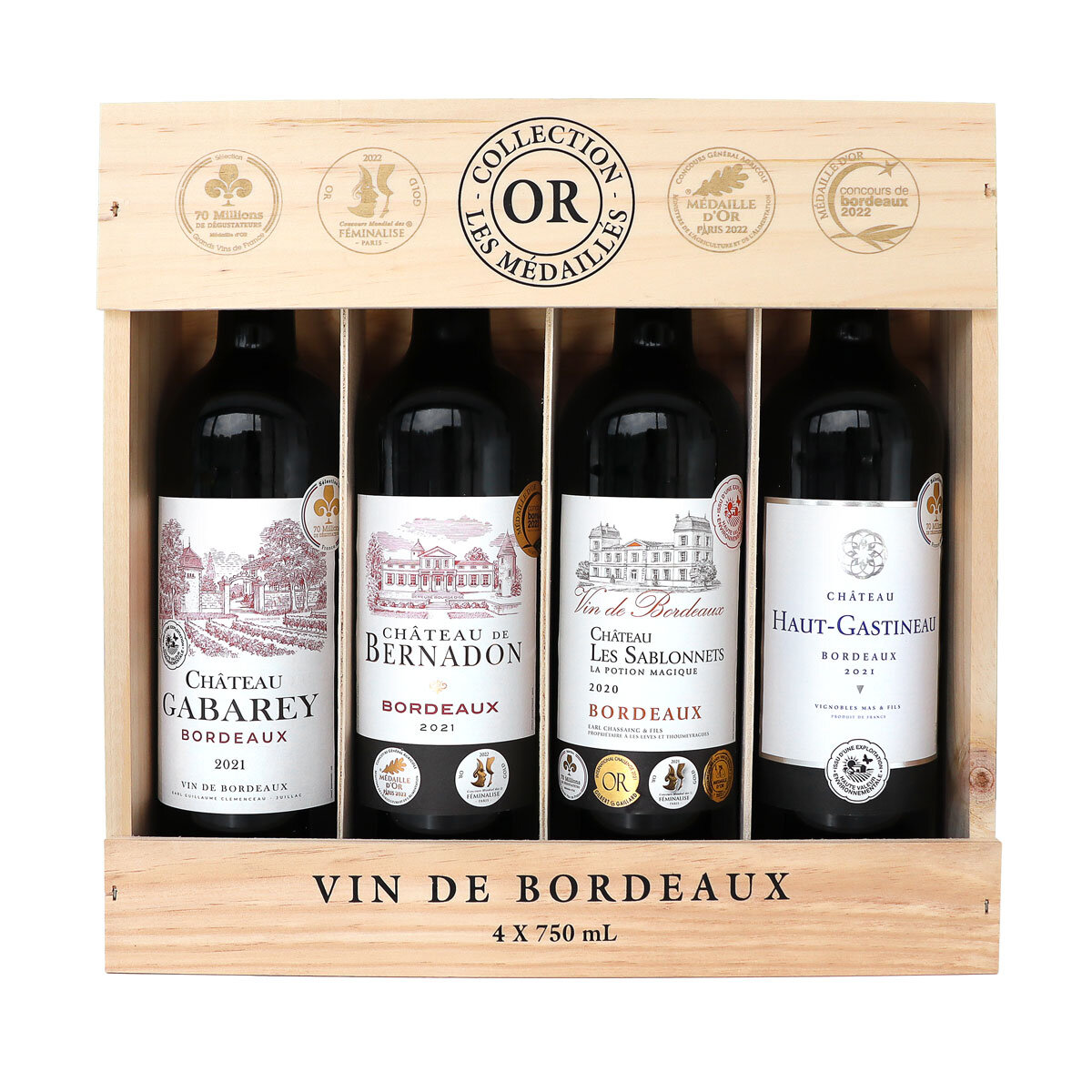Bordeaux Wine Gift Pack, x 75cl Costco UK