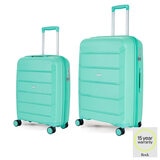 Rock Tulum 2 Piece Hardside Luggage Set in Turquoise