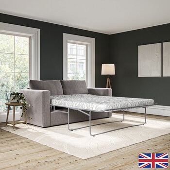 Oxford Grey Fabric Sofa Bed