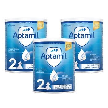 Aptamil Stage 2 Follow On Milk Powder, 3 x 700g