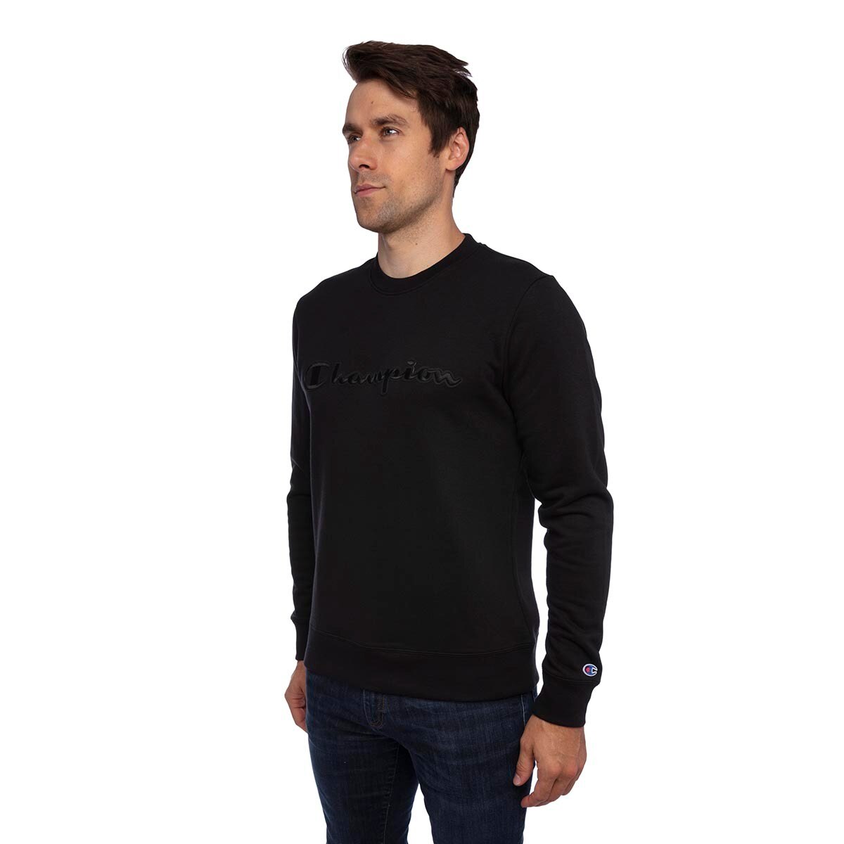 Champion Men's Crewneck Sweatshirt in Black, Large | Costco UK