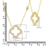 0.70ctw Round Brilliant Cut Diamond Necklace,14ct Yellow Gold