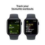 Apple Watch SE GPS, 44mm Midnight Aluminium Case with Sport Band