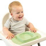 EasyTots EasyMat MiniMax Open Suction Weaning Plate in Sage