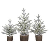 Buy 3pk Flocked Trees Overview Image at Costco.co.uk