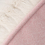 Close up image of pink pet bed