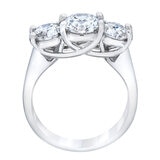 3ctw 3 Stone Ring, Platinum