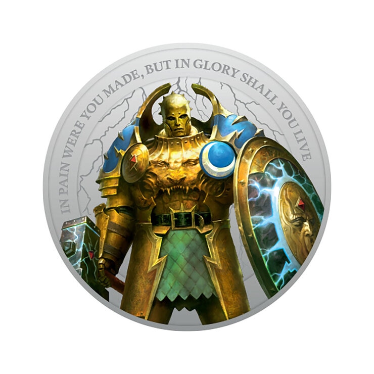 Official Limited Edition Warhammer Age of Sigmar Medal Cover by Royal Mail. Official Limited Edition Warhammer Age of Sigmar Medal Cover by Royal Mail.