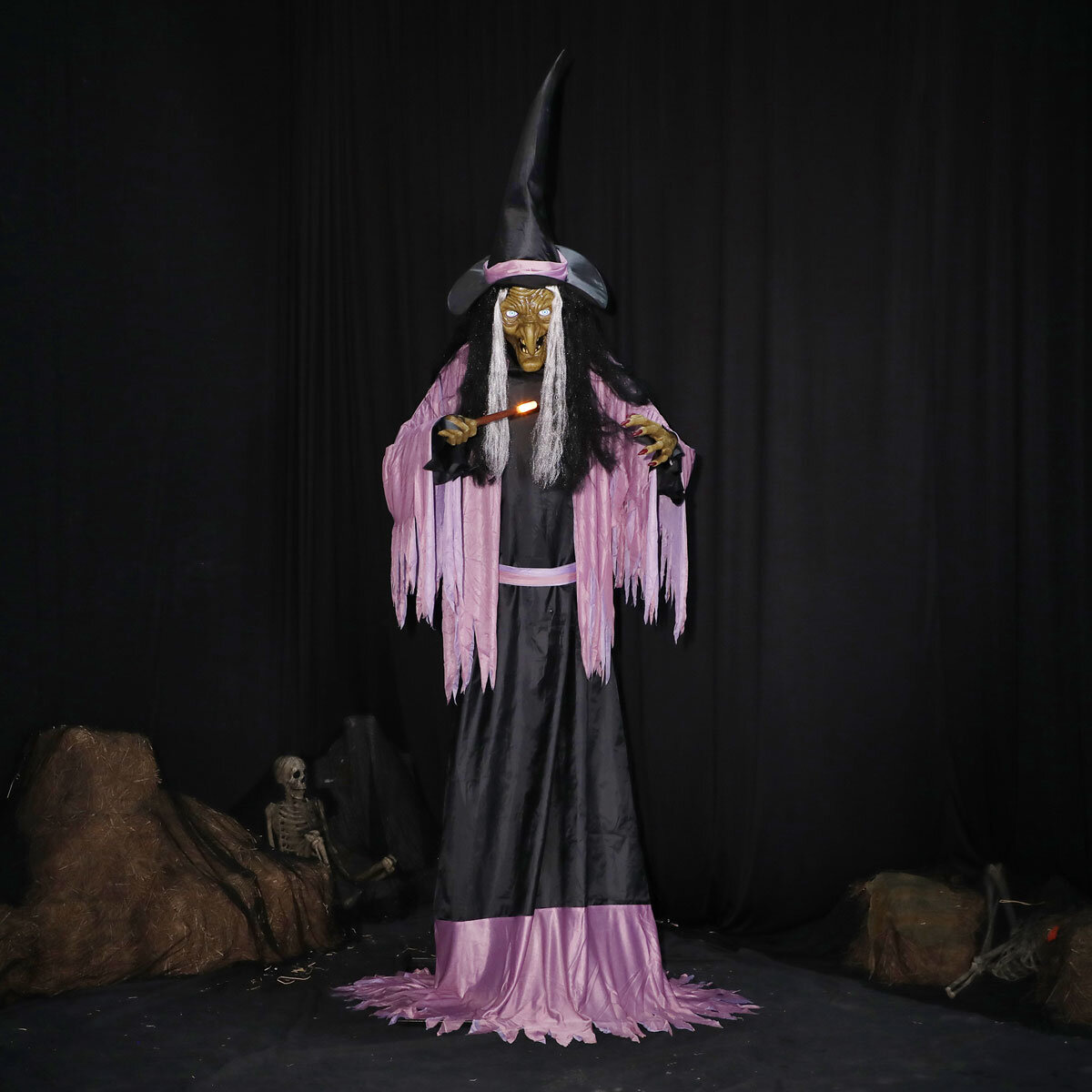 Halloween 10ft (3m) Animated Witch with Lights & Sounds