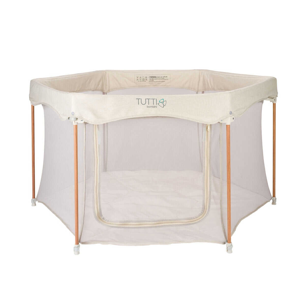 Tutti Bambini Hexa Playpen with Travel Carry Case in Beige