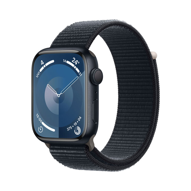 Buy Apple Watch Series 9 GPS, 45mm Midnight Aluminium Case with Midnight Sport Loop S/M, MR9C3QA/A @costco.co.uk