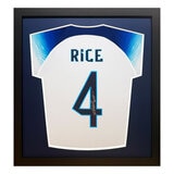 Declan Rice Signed Framed England Shirt