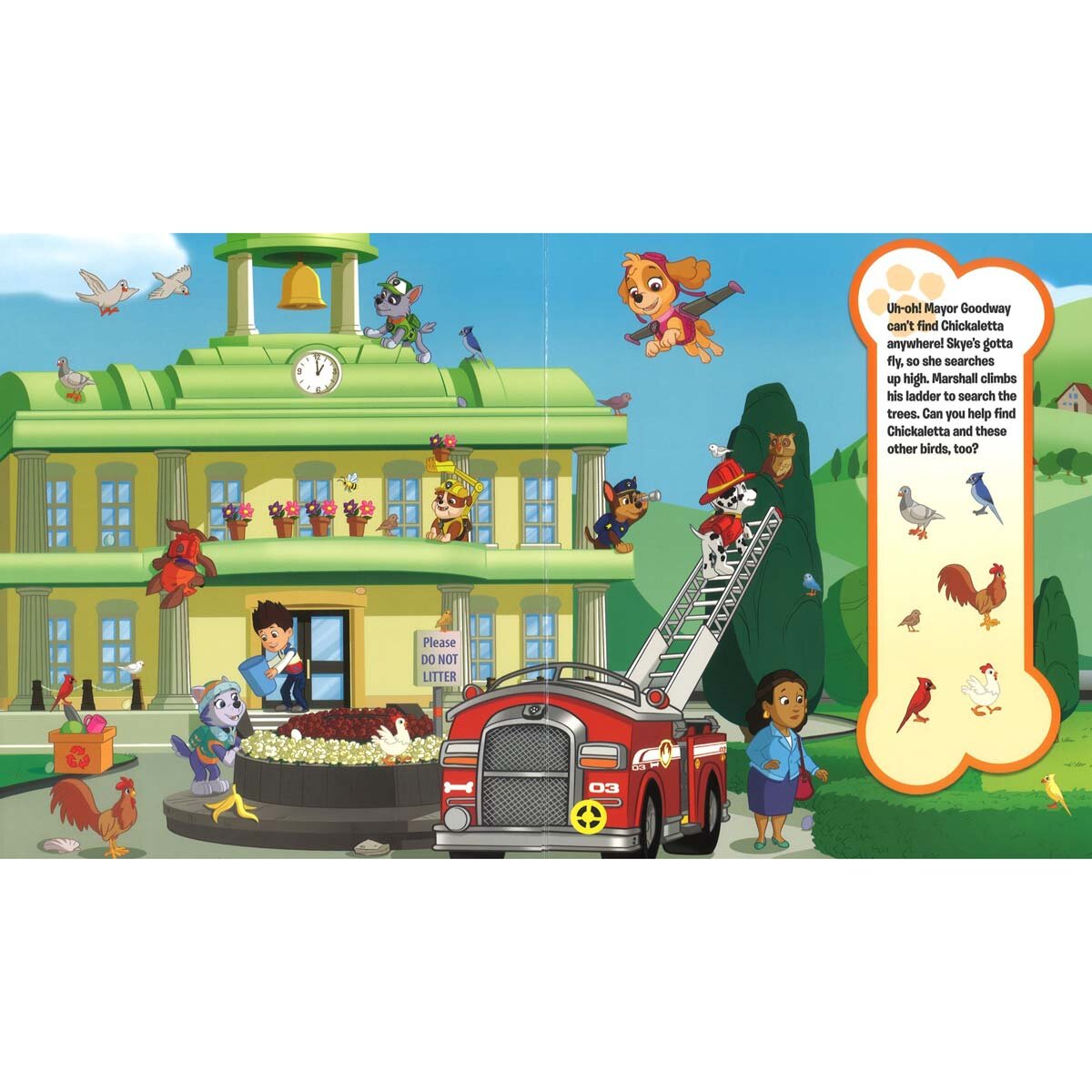 Paw Patrol book contents