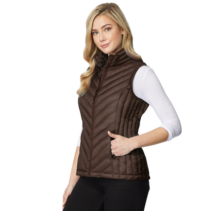 32 Degree Women's Cloudfill Packable Vest in Shadow, Large | Costco UK