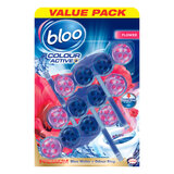 Bloo Colour Active Toilet Rim Blocks, 3 x 3 Pack
