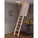 Lifestyle image of loft ladder installed and opened