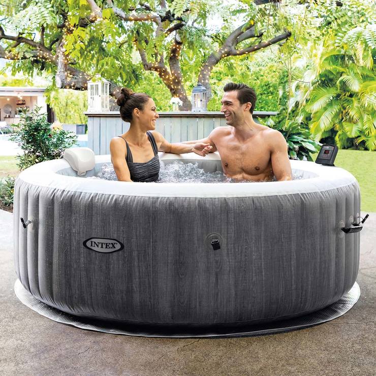 Intex Purespa Greywood Deluxe Inflatable 4 Person Spa Delivered Costco Uk