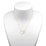 14ct Yellow Gold Interlocking Hoop Necklace