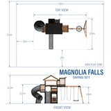 Backyard Discovery Magnolia Falls Playcentre and Swing Set