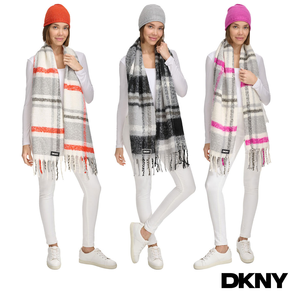 DKNY Hat & Scarf Set