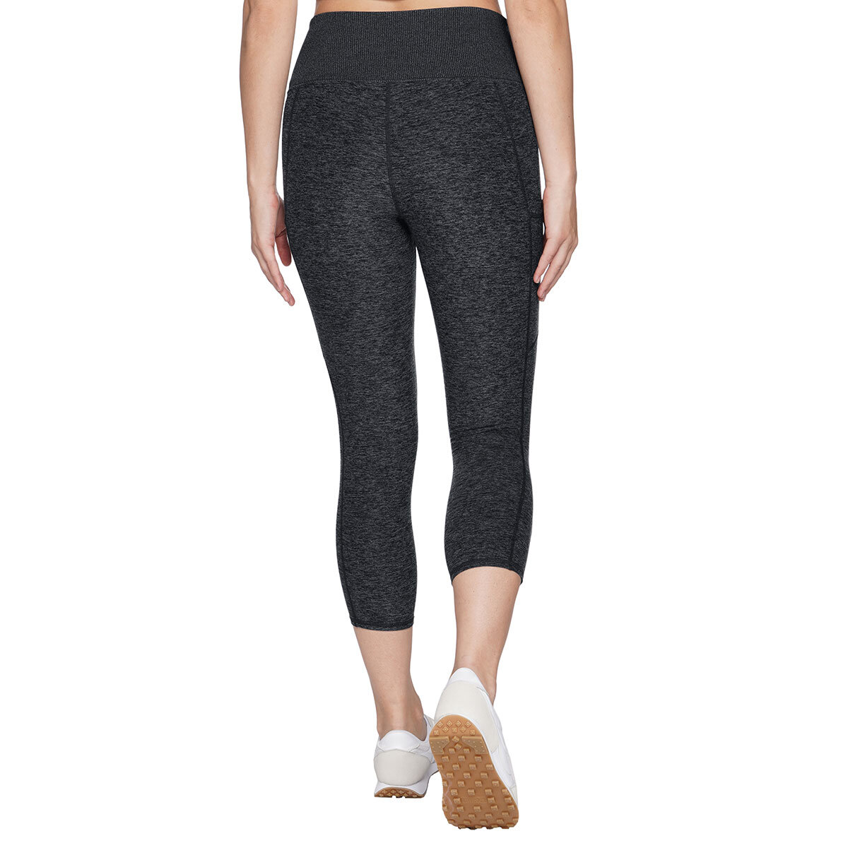 Fold Over Yoga Pants - Heather Charcoal – Whiskey Rose Co.