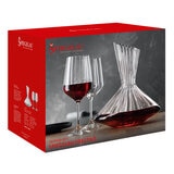 Spiegelau Lifestyle 0.75L Decanter with 2 Red Wine Glasses 630ml