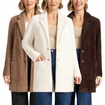 Matty M Women's Plush Coatigan Matty M Women's Plush Coatigan