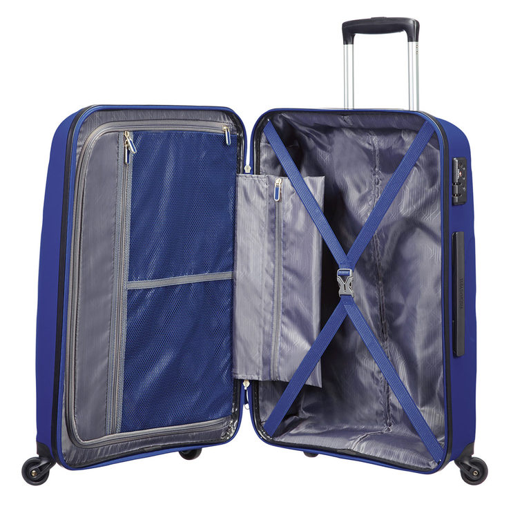 American Tourister Bon Air 3 Piece Hardside Suitcase Set, Blue | Costco UK