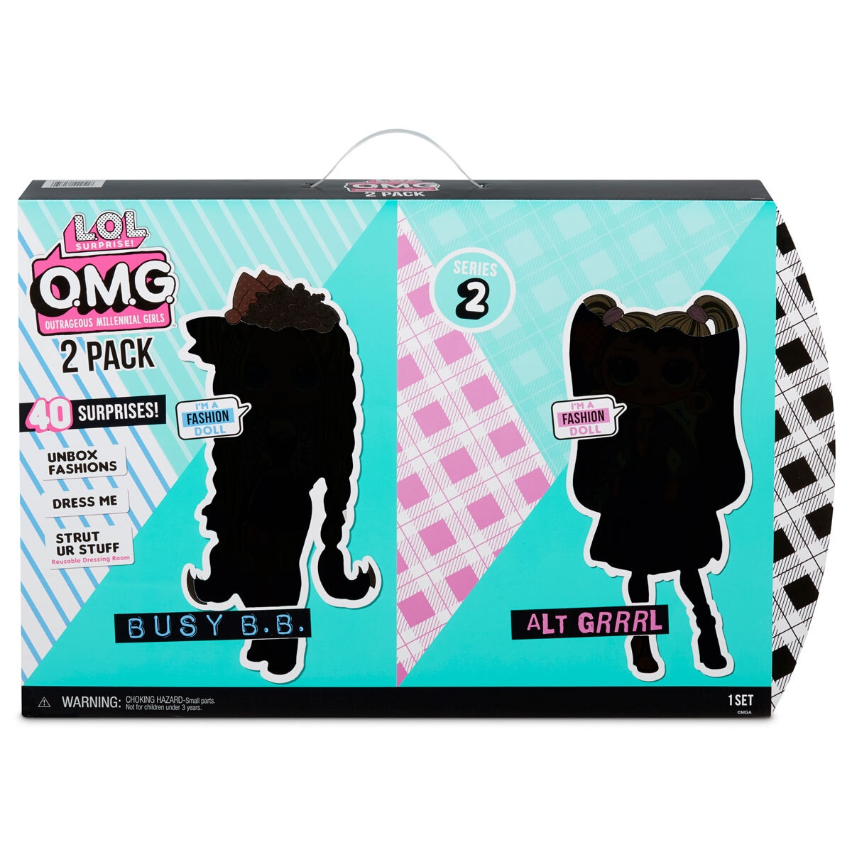 LOL Surprise OMG Doll Set 2 Pack With 40 Surprises 3 Ye