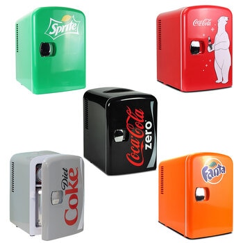 Coca-Cola 4L Mini Fridge 6 Can Portable 12V Cooler / Warmer in 5 Designs Coca-Cola 4L Mini Fridge 6 Can Portable 12V Cooler / Warmer in 5 Designs