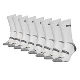 Puma No Show Men's Socks, 8 Pack in White, Size 6-8