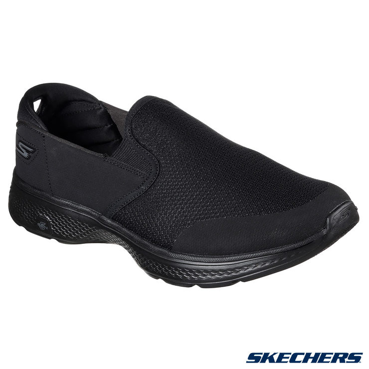Skechers GOwalk 4 Men's Shoes in Black | Costco UK