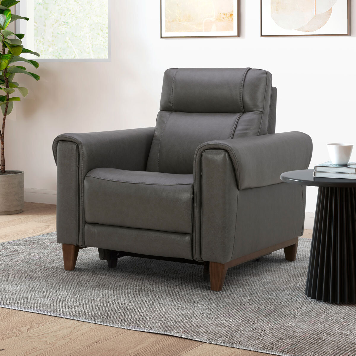 Aiden & Ivy Spencer Leather Recliner