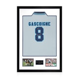 Paul Gascoigne Signed England Shirt, including 2 Photos