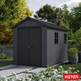 Keter Newton Plus 7ft 6" x 9ft 5" (2.3 x 2.9m) Storage Shed with Front Entry